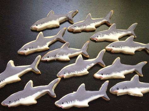 Shark Cookies By Sweetwildflour On Etsy Listing