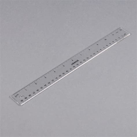 Universal Unv59022 Clear Acrylic Plastic Ruler 116 Standard Scale