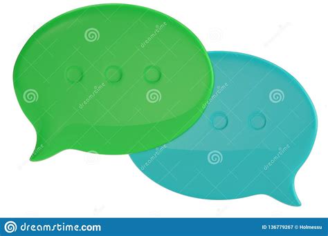 Speech Bubble Isolated On White Background 3d Illustration Stock