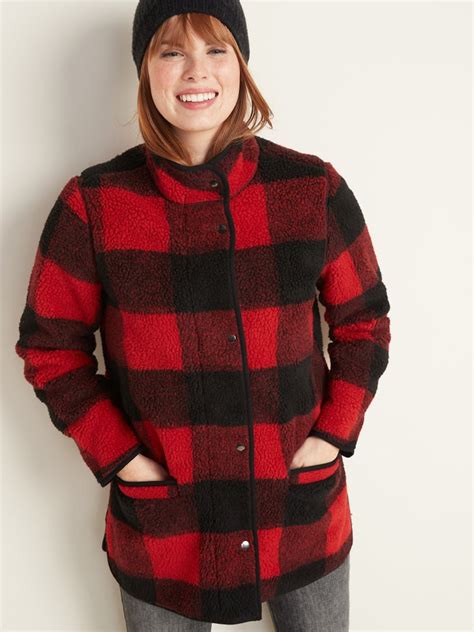 Old Navy Plaid Sherpa Coat The Best Spring Clothes For Women 2020