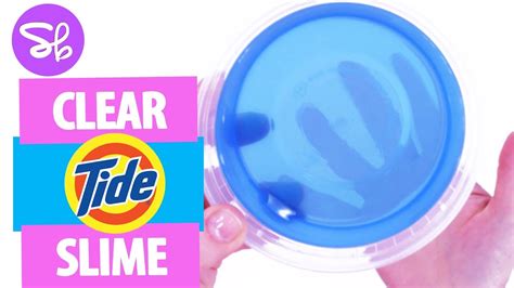 How To Make Clear Slime With Tide Youtube