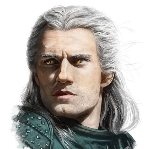 Digital Painting Fanart Geralthenry Cavill The Witcher By A