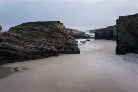 Beach Of The Cathedrals Ribadeo Stock Photo Image Of Color Galicia