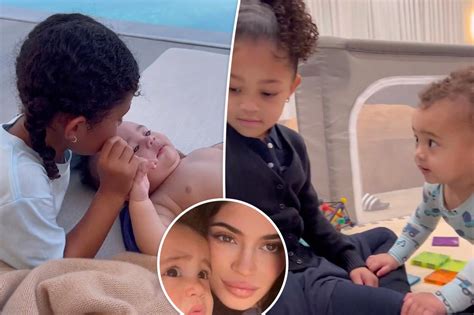 Kylie Jenner Compares Son Aire To Daughter Stormi In Side By Side Pics