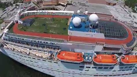 Carnival Paradise Cruise Ship Port Of Tampa Dji Phantom 2 Vision