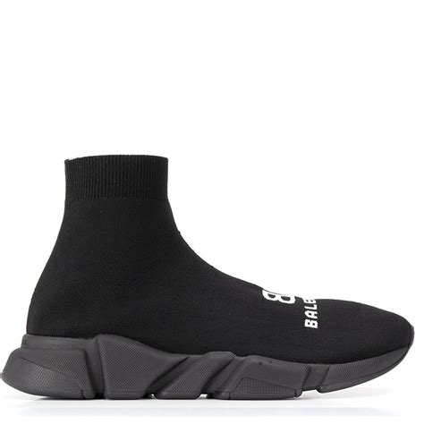 Balenciaga mens black speed sneaker sock trainer graffiti size 43. Balenciaga Speed 2.0 Trainer 'Triple Black Logo' | Pluggi