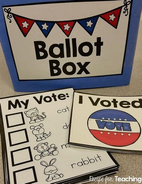 The worksheets include fifth grade appropriate reading. Free Election Day Printables for Kindergarten! | Preschool ...