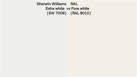 Sherwin Williams Extra White Sw Vs Ral Pure White Ral