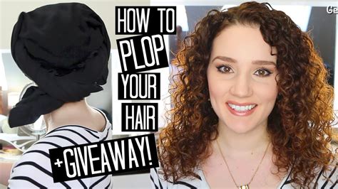 how to plop curly hair the ultimate hair towel giveaway youtube