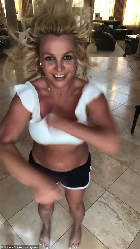 Britney Spears Joyfully Dances At Home In A White Bralette After Revealing She