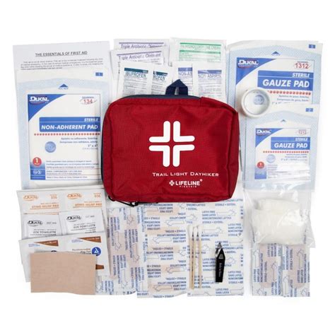 Lifeline First Aid Trail Light Dayhiker All Purpose First Aid Kit 57