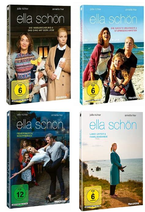 Ella Schön Filme Set u a Inselbegabung Sturmgeschwister Feuertaufe Familienbande DVD