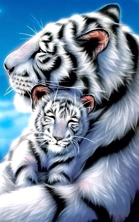 White Tiger Mobile Wallpapers Wallpaper Cave