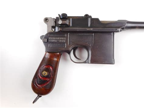 Mauser Model C96 Broomhandle Red 9 Caliber 9mm Luger