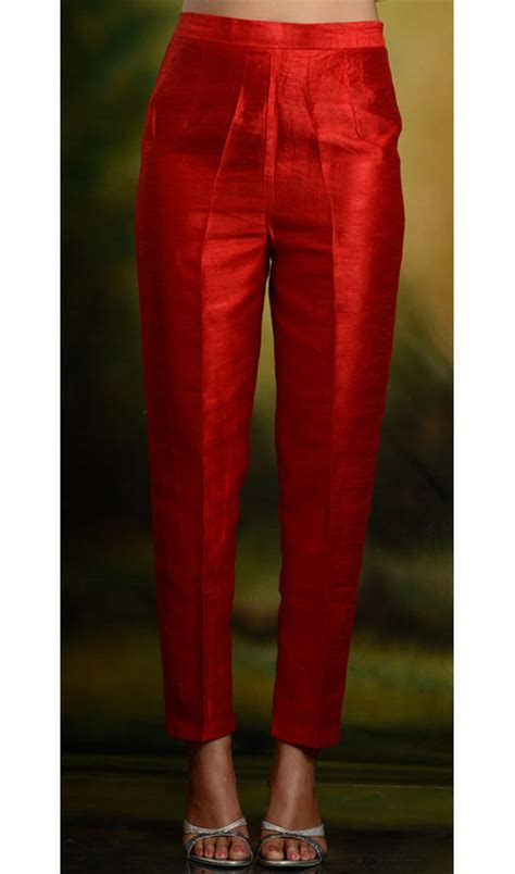 Designer Made Multi Color Raw Silk Pants Silk Pants Premium Etsy