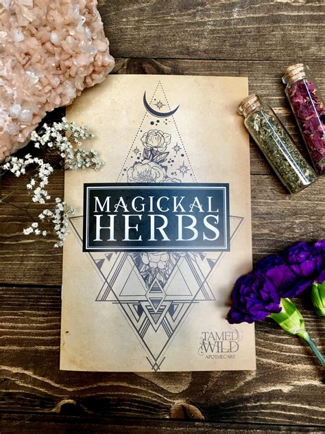 Magickal Herbs Booklet Tamed Wild Canada