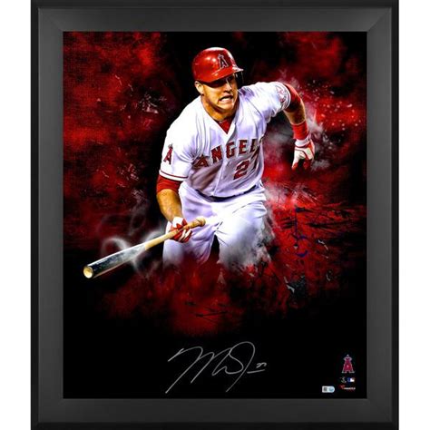 Mike Trout Los Angeles Angels Fanatics Authentic Framed Autographed 20