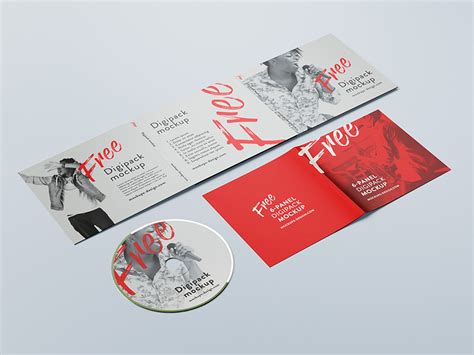 Download Free 6 panel digipack mockup - Mockups Design | Free Premium Mockups