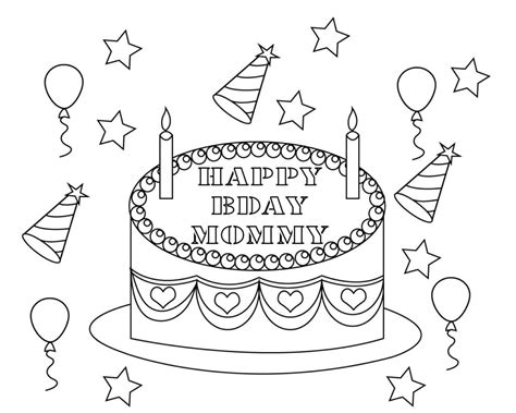 You can use our amazing online tool to color and edit the following happy birthday mom printable coloring pages. Happy Birthday Mom Coloring Pages Free Printable