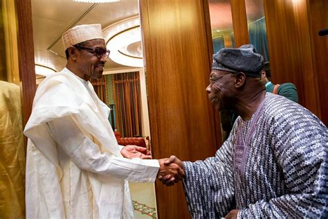 Again Obasanjo Meets With Buhari Behind Closed Doors In Presidential