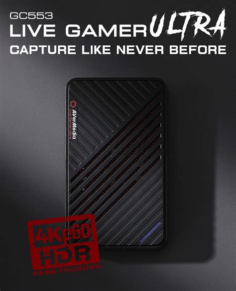 Avermedia Live Gamer Ultra Gc553 4k60 Capture Card Good Deals By
