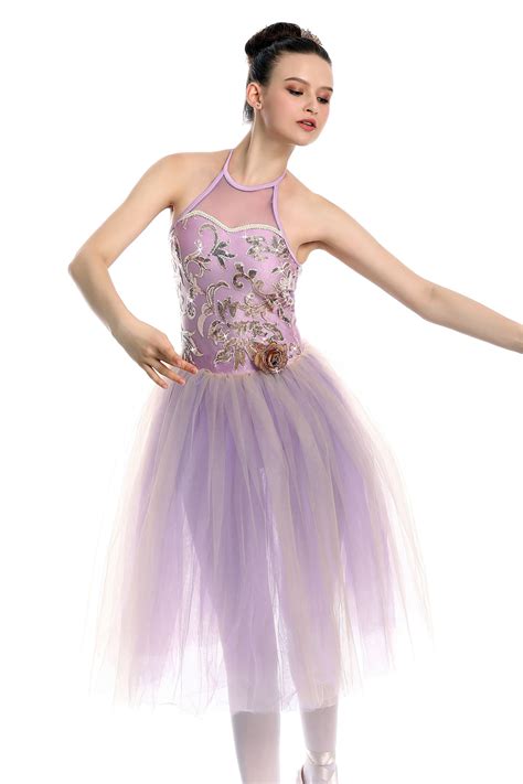 ready to wear purple ballet dance costume full tutu and etsy