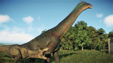 New Species Alamosaurus Hunted By Tyrannosaurus Rex Rexy 2022 Skin