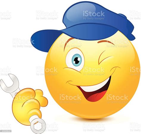 Repairman Emoticon Stock Illustration Download Image Now Emoticon