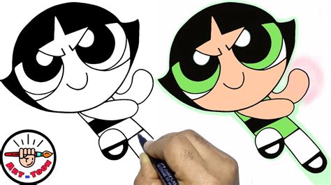 How To Draw Buttercup From Powerpuff Girls Step By Step Easy Youtube