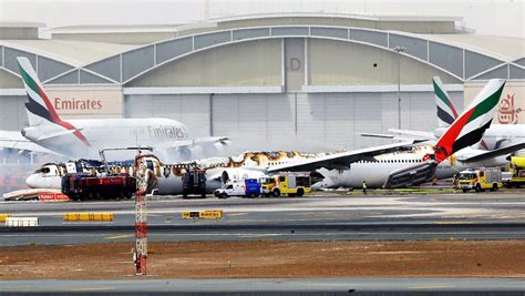 Emirates Plane Crash Lands With 300 Aboard 1 Firefighter Killed