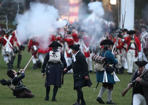 Reenactments Of The Battles Of Lexington And Concord Continued Despite
