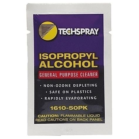 Techspray 998 Pure Anhydrous Isopropyl Alcohol Wipes Douglas Connection