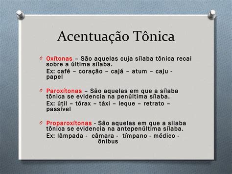 Acento Tônico 4 Letras