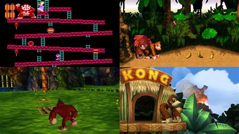 Evolution Of First Levels In Donkey Kong Games Youtube