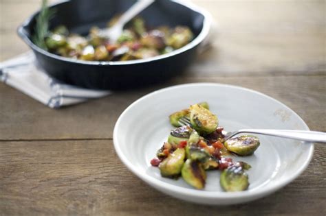 Are you a brussels sprouts lover? Maple Glazed Brussels Sprouts with Pancetta | Bourbon and Honey