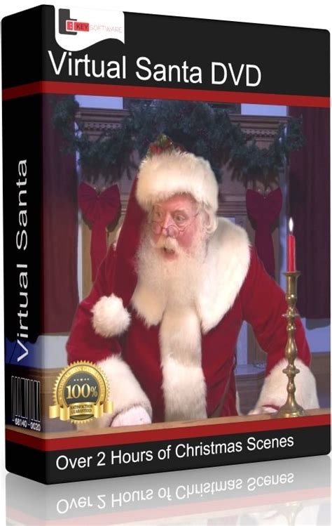 Virtual Santa Claus Dvd Digital Decorations Christmas For Tv Or