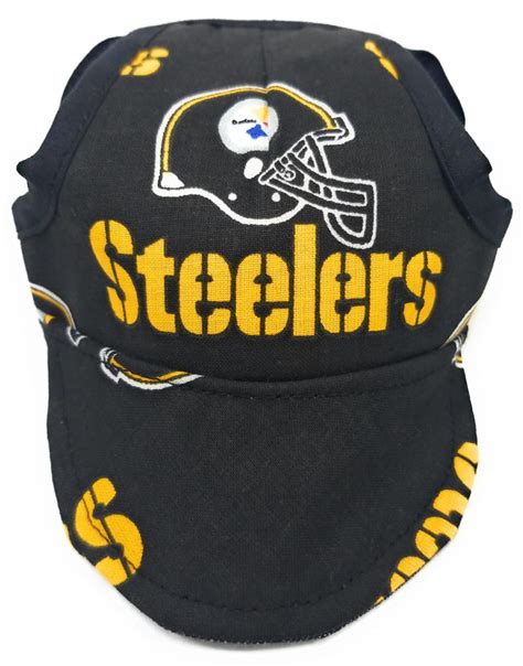 Dog Hat Steelers Sports Fabric Doggy Threads