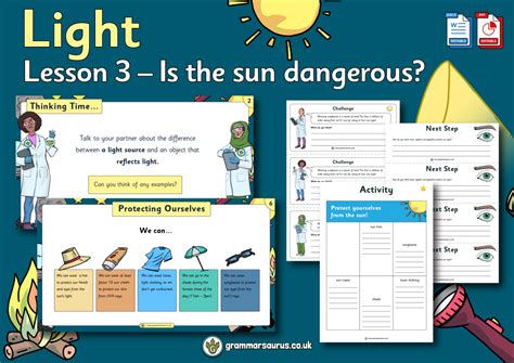 Year 3 Science Light Is The Sun Dangerous Lesson 3 Grammarsaurus