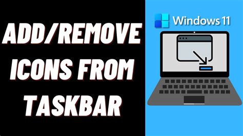How To Add Or Remove Icons From Taskbar In Windows 11 Youtube
