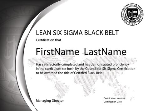 Lean Six Sigma Black Belt Standard Exam Single Certification Order Page The Council For