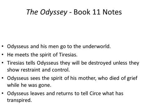 Odyssey Summaries