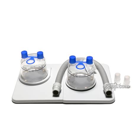 Both ports on the humidifier are standard size 22mm ports. CPAP.com - Fisher & Paykel Humidification Starter Kit 900HC105