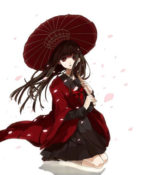 Anime Kimono Umbrella Anime Girl Kimono Manhwa Umbrella Nippon