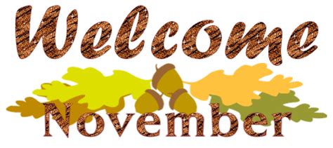 Welcome November Image Animée 