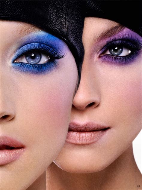 Vogue Germany October 2009 Makeup Purple Eyeshadow Eyeshadow Makeup