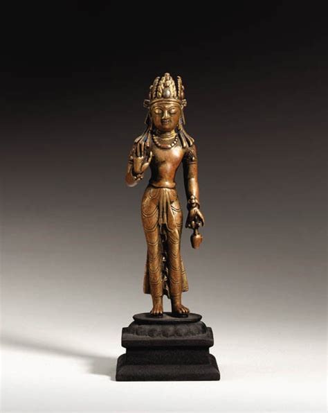 A Bronze Figure Of Bodhisattva Maitreya Kashmir 7th8th Century