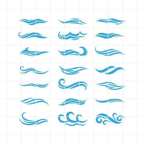 Wave SVG Wave Clipart Wave SVG Bundle Files For Cricut Etsy