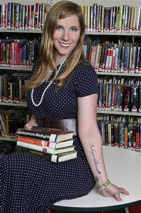 Rhode Island Tattooed Librarian Calendar Defies Stereotypes The Boston Globe Sexy Librarian
