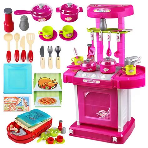 1set Portable Electronic Children Kids Kitchen Cooking Girl Toy Cooker