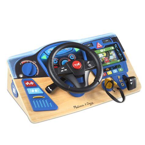 Melissa And Doug Vroom And Zoom Interactive Wooden Dashboard Steering
